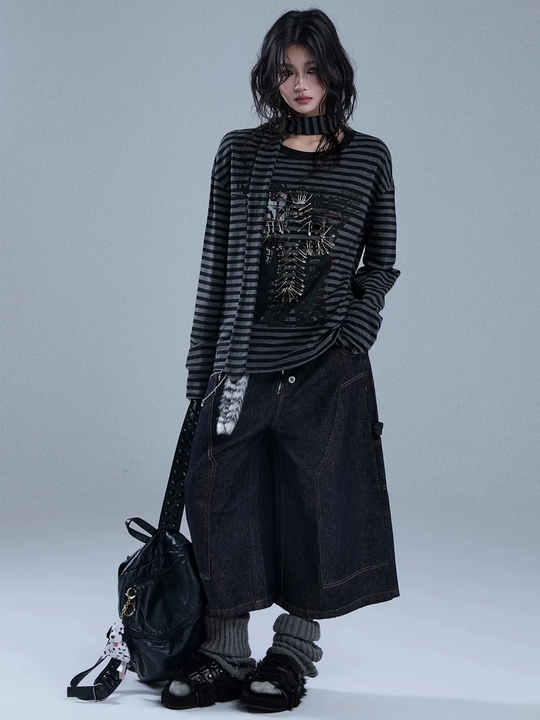 YUKAHOUSE | Striped Long Sleeve T-Shirt