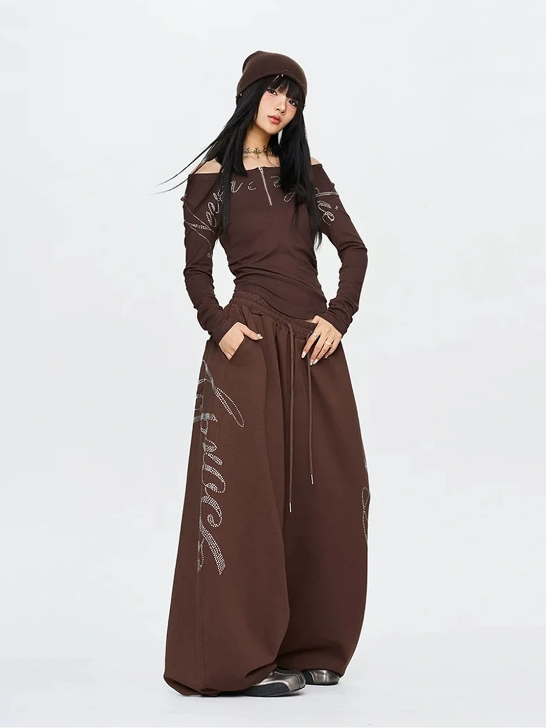 CBXLAB | Oversized Wide-Leg Dance Sweatpants and Top