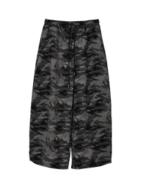 CBXLAB | Distressed Camouflage Loose-Fit Knit Pants