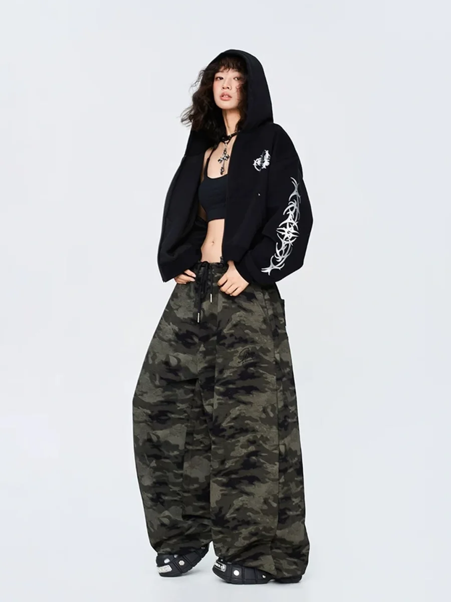 CBXLAB | Distressed Camouflage Loose-Fit Knit Pants - 4