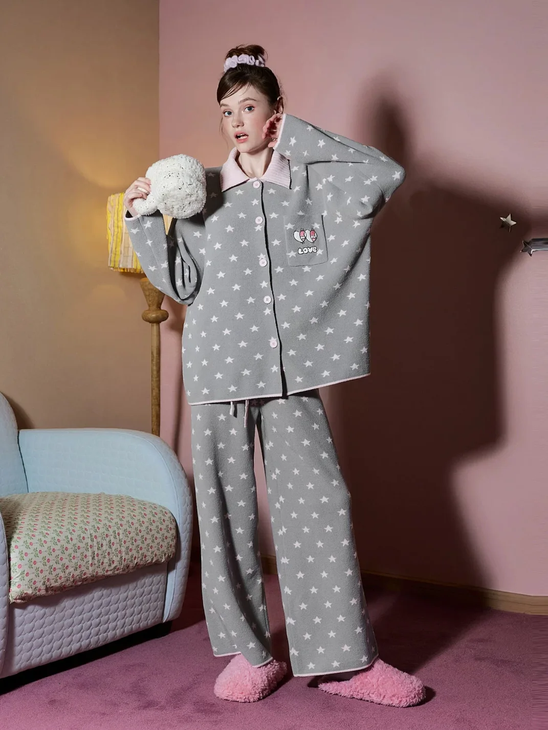 Gukoo | Long Sleeve Cotton Pajama Set