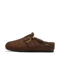 HSHDTMMXLQYD | Plush-Lined Closed-Toe Slip-On Slippers