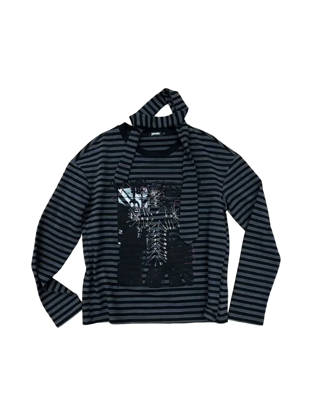 YUKAHOUSE | Striped Long Sleeve T-Shirt
