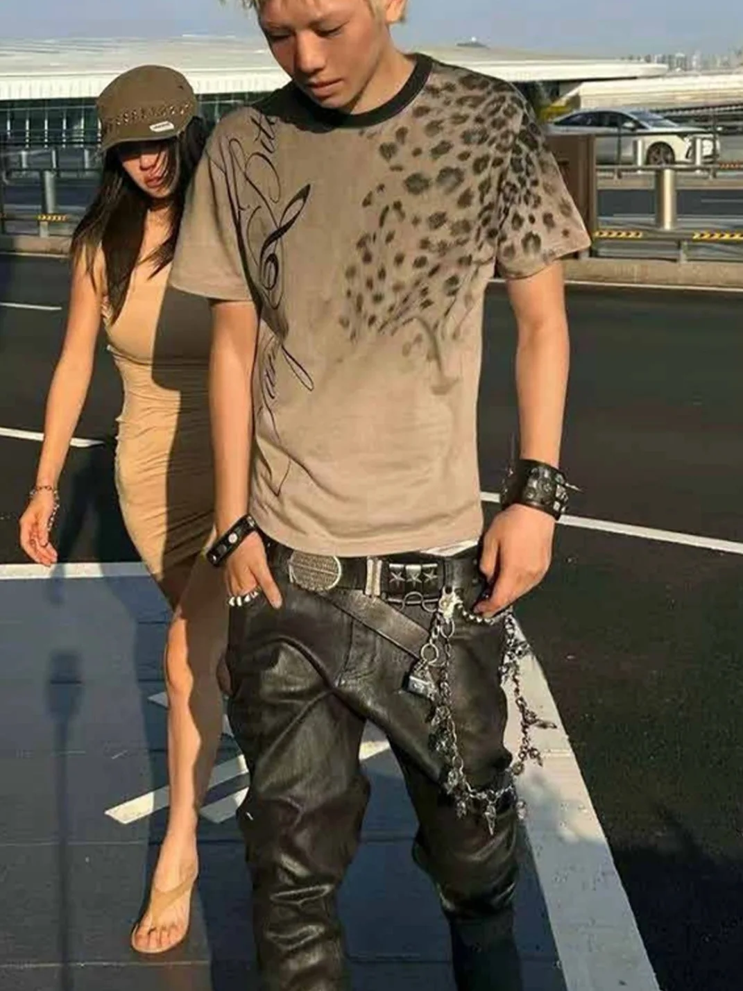Cinder Vein | Bird Skull Charm Pants Chain