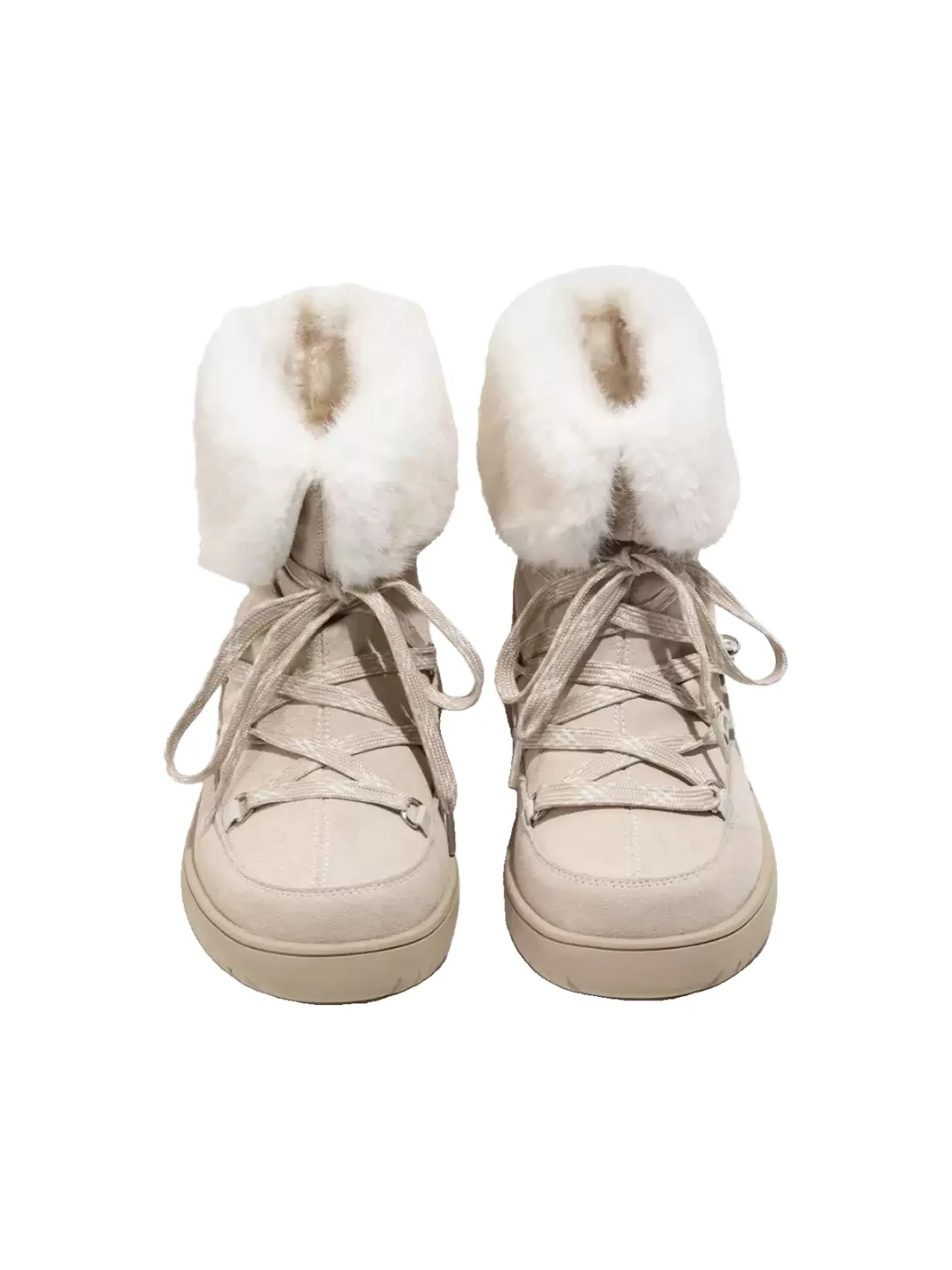 LMDD | Leather Plush-Lined Short Snow Boots