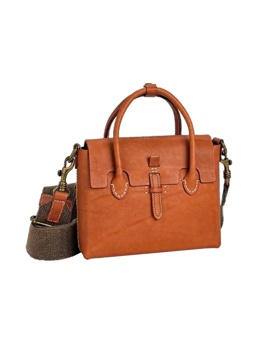 SpicyCapSoul | Handmade Waxed-Thread Shoulder Crossbody Bag - 4