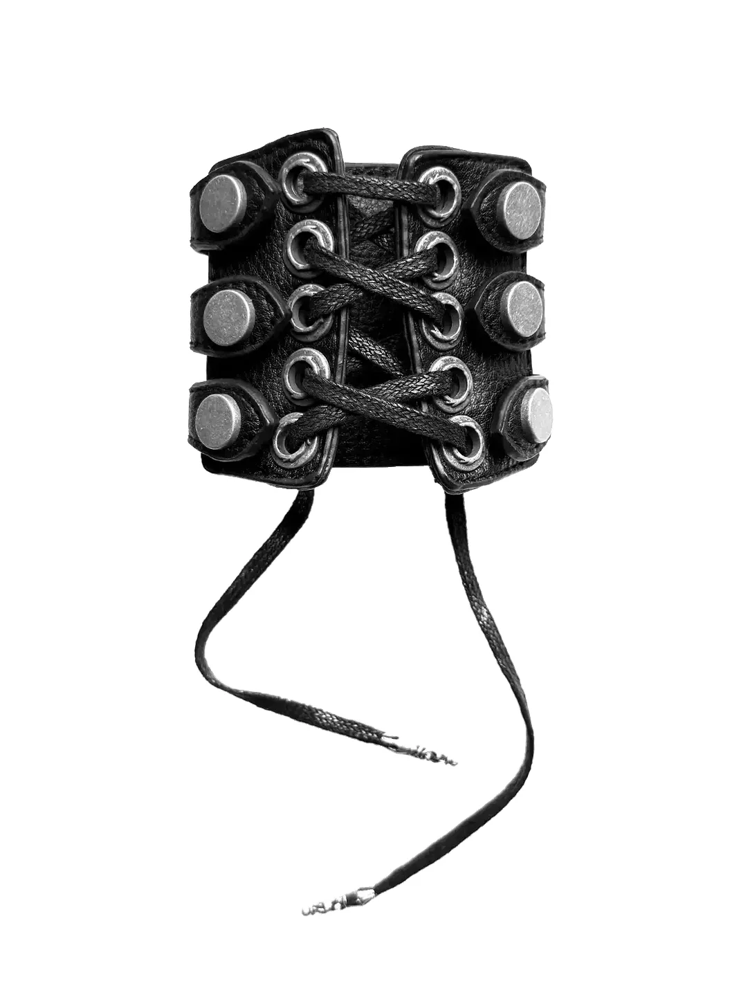 Cinder Vein | Distressed Leather Tooth Bracelet