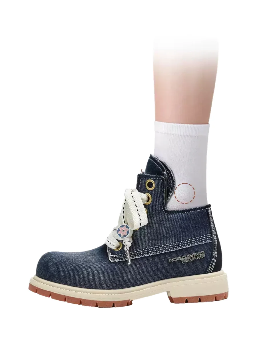 ADC | Washed Denim Boots And Shoe Cover Set - 2
