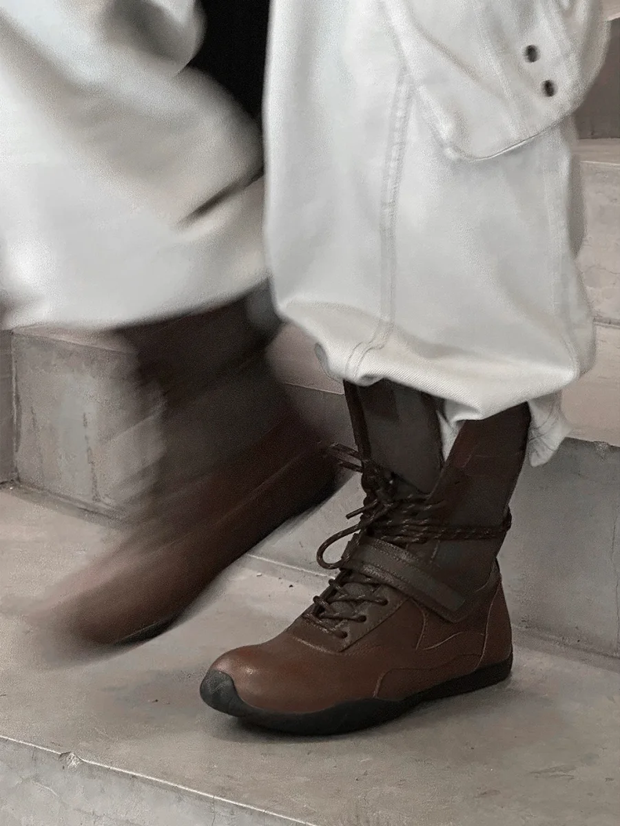 HANQIAORIJI | Deconstructed Boxing Boots - 4