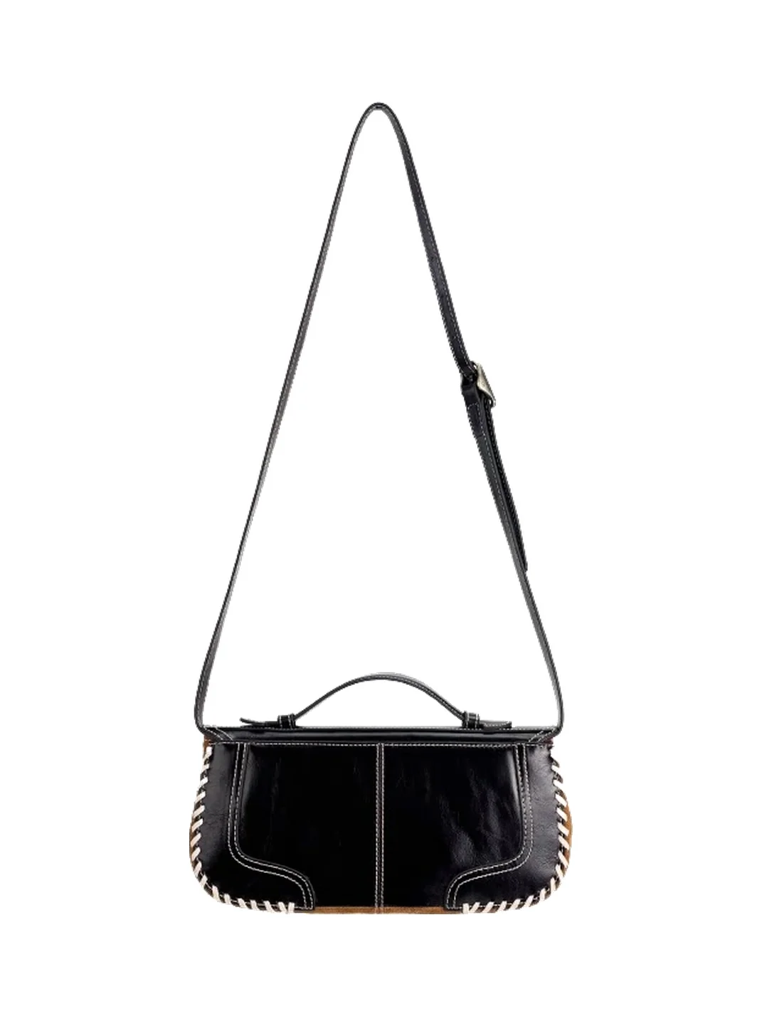 SpicyCapSoul | Retro Cowhide Box Shoulder And Crossbody Bag