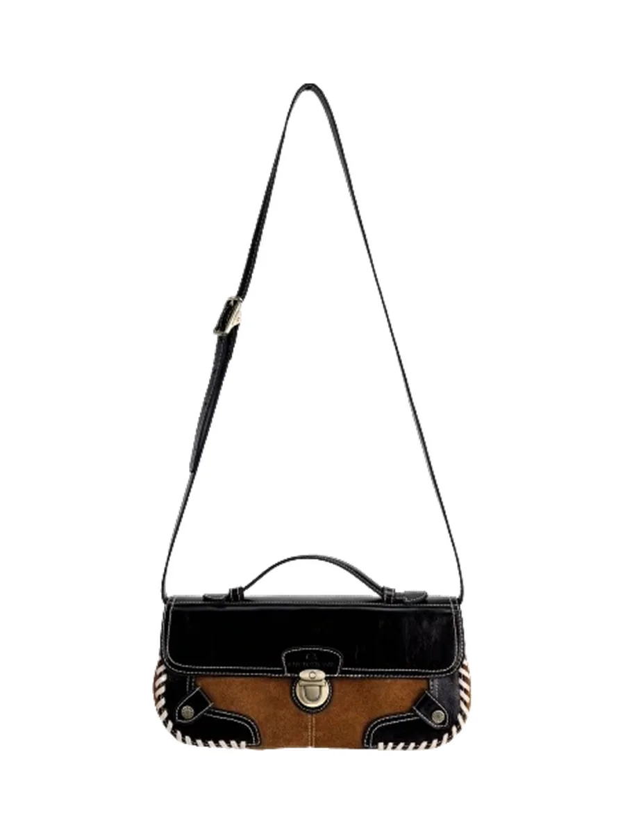 SpicyCapSoul | Retro Cowhide Box Shoulder And Crossbody Bag - 3