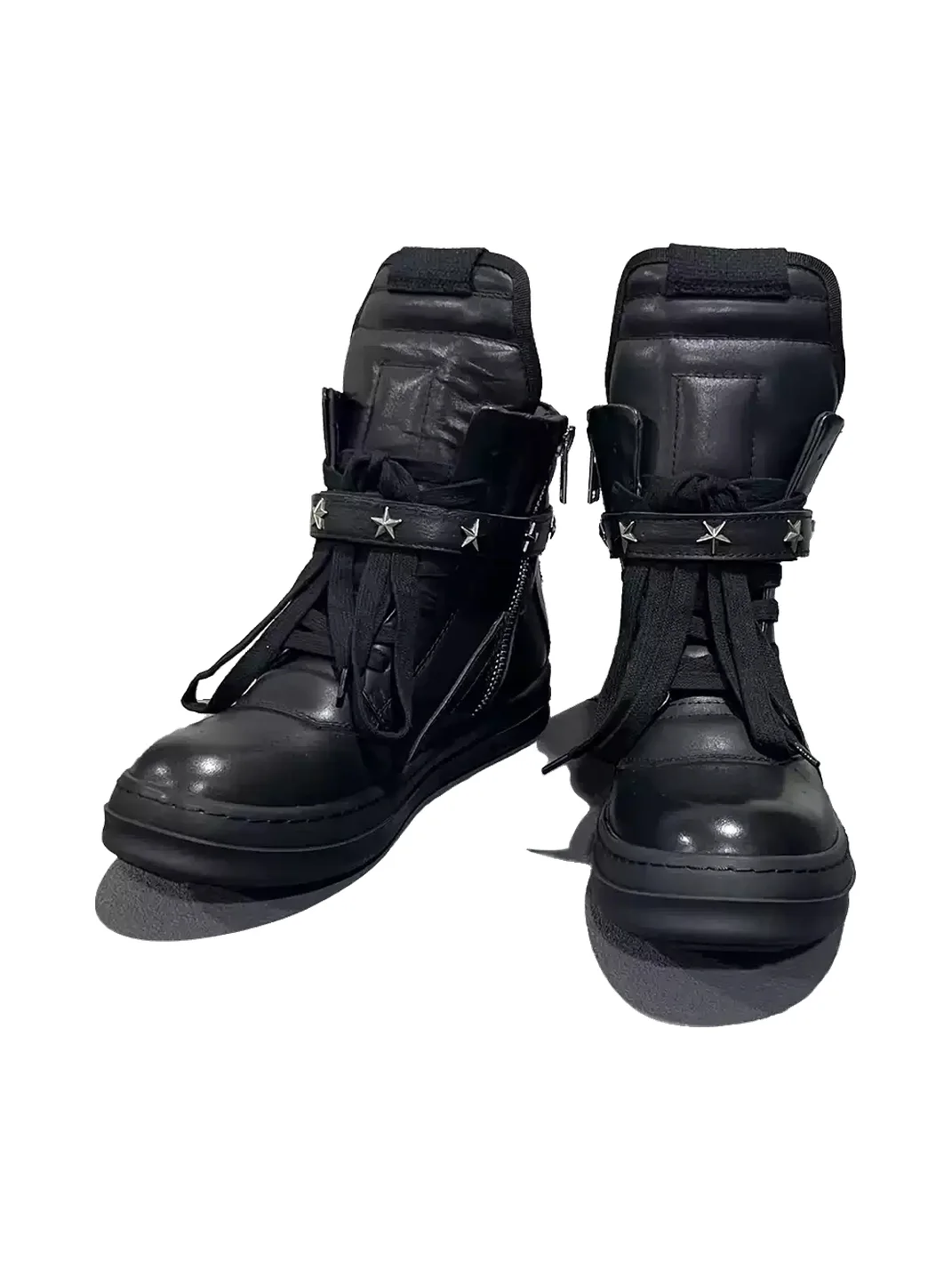 SELVMAKE | Star Studded Platform High Top Sneakers