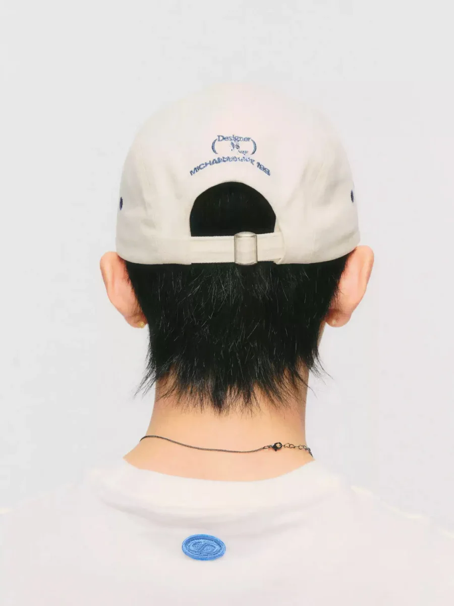 LUCKUP Archive | Retro Colorblock Short-Brim Embroidered Baseball Cap - 3