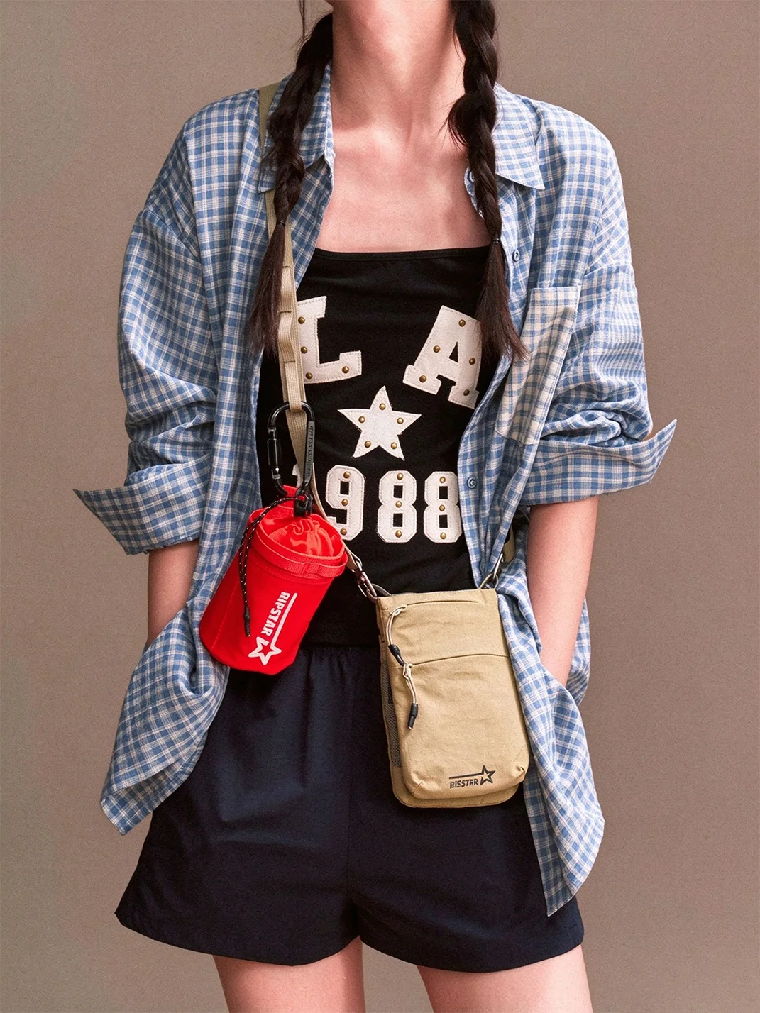 RIPSTAR | Small Vertical Crossbody Phone Bag