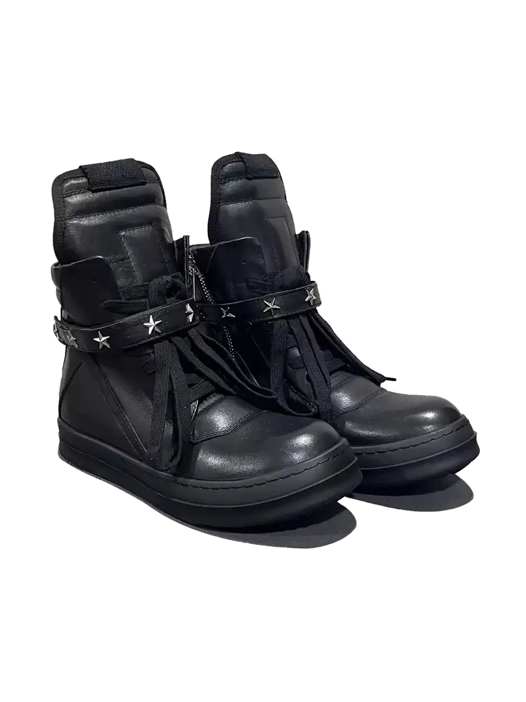 SELVMAKE | Star Studded Platform High Top Sneakers