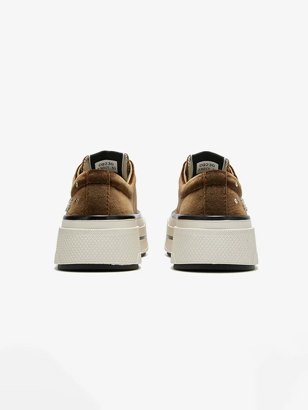 ACUPUNCTURE | Floral Sequin Platform Sneakers