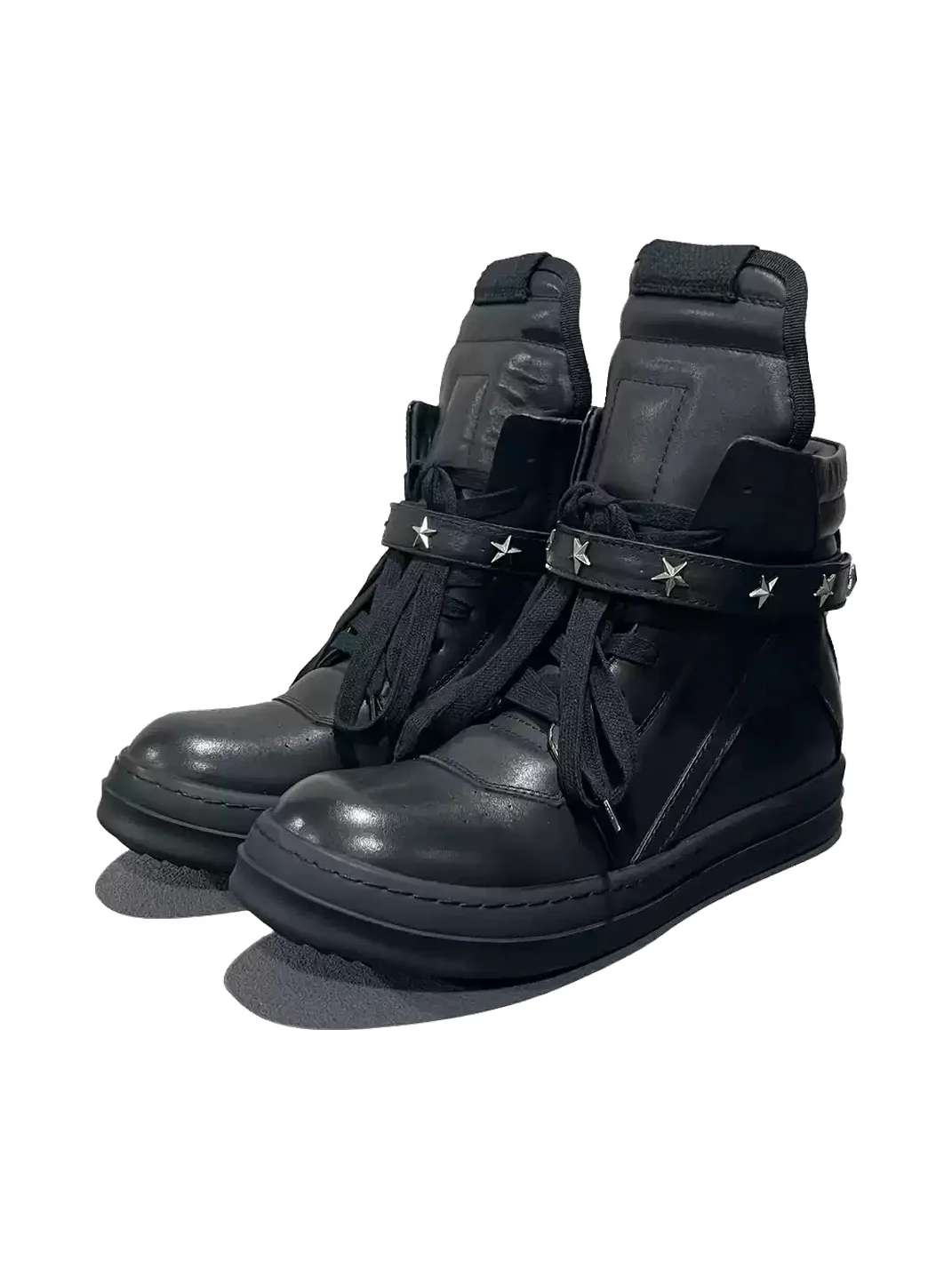 SELVMAKE | Star Studded Platform High Top Sneakers