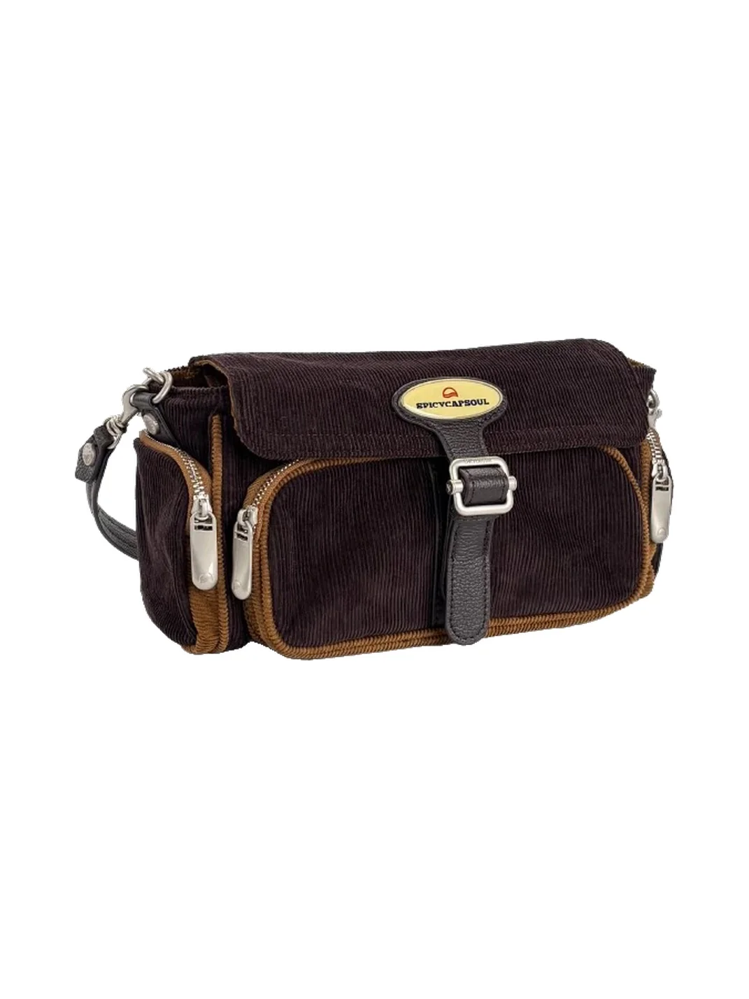 SpicyCapSoul | Multi-Pocket Shoulder Crossbody Messenger Bag