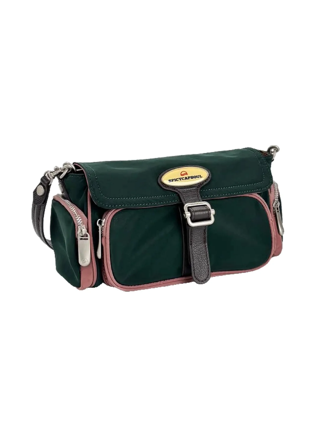 SpicyCapSoul | Multi-Pocket Shoulder Crossbody Messenger Bag