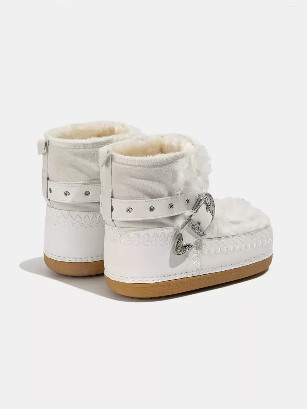 LMDD | Retro Plush-Lined Platform Snow Boots