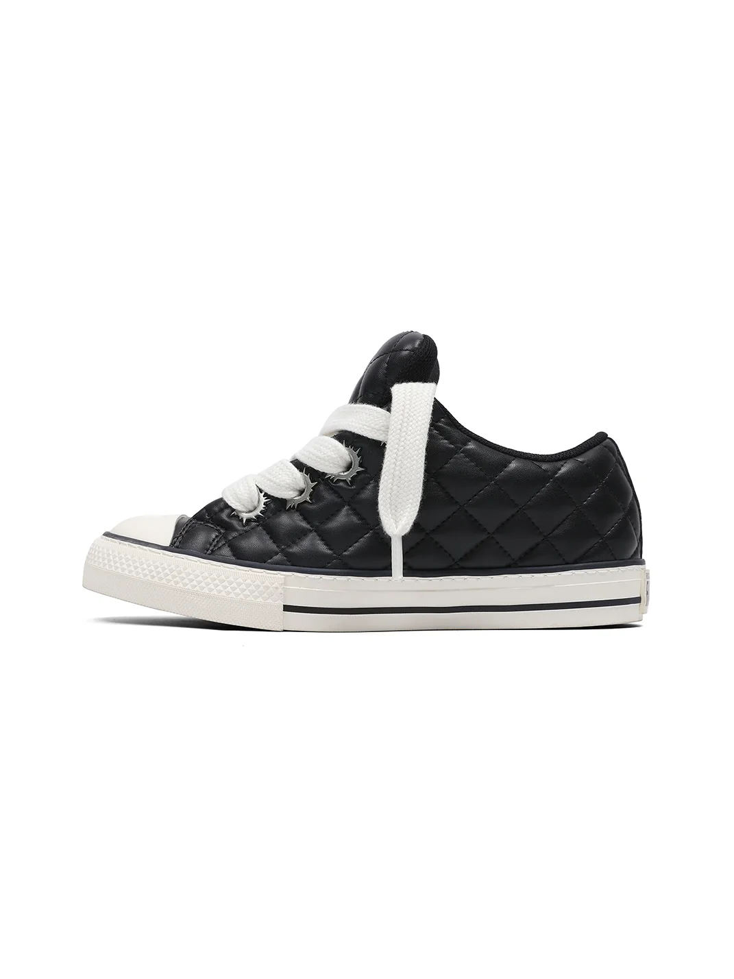 Roman Catcher | Diamond Quilted Padded Bullet-Hole Sneakers