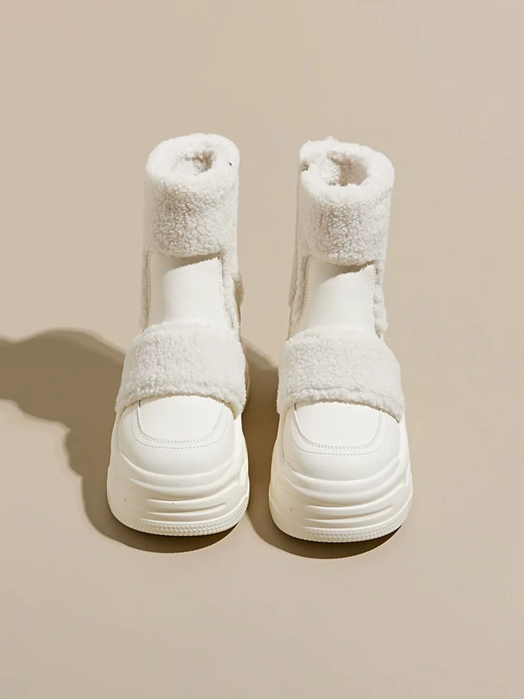 GRACEPANDA | Plush-Lined Platform Snow Boots