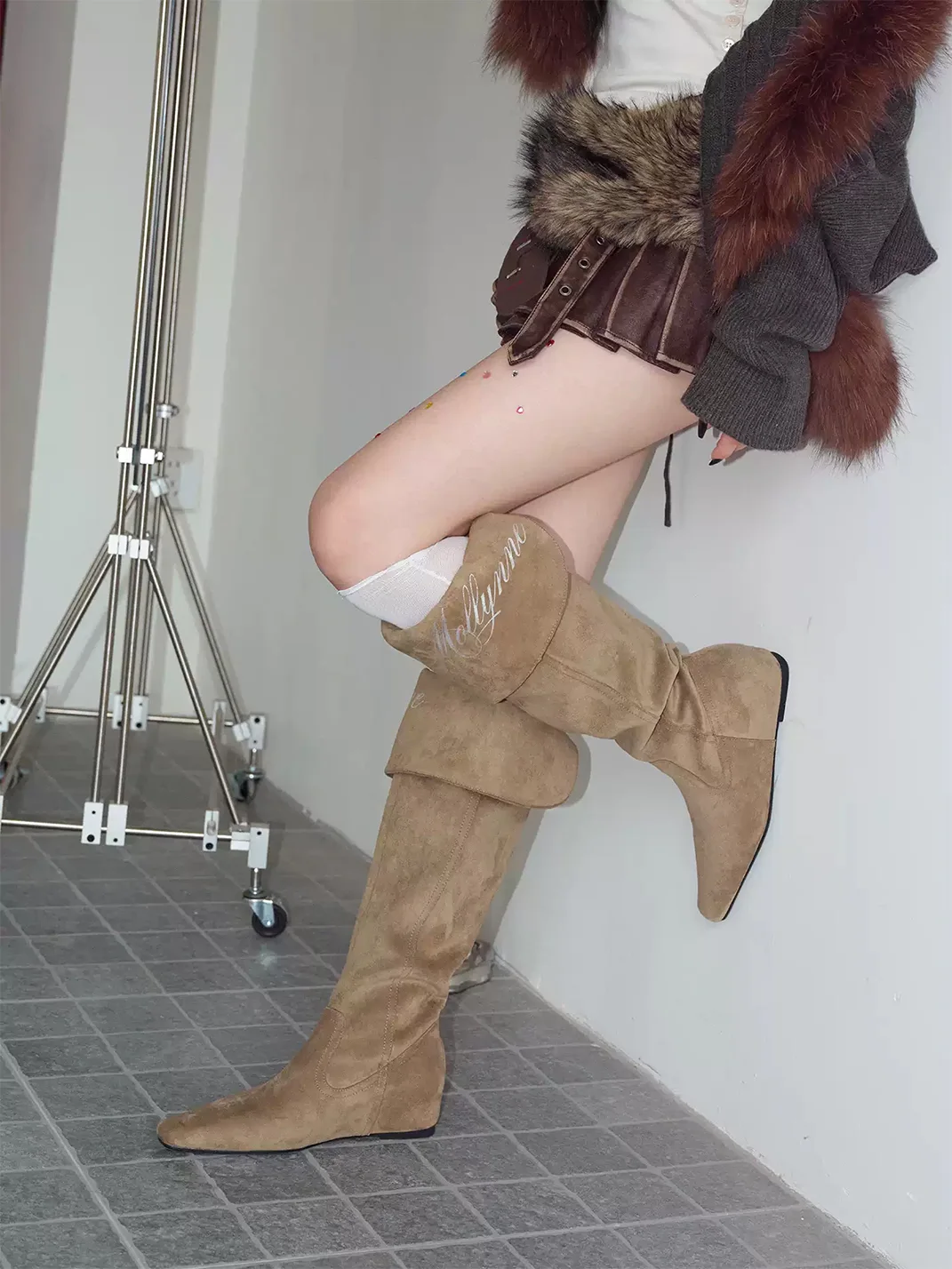 Mollynne | Pointed-Toe Slouchy Tall Boots