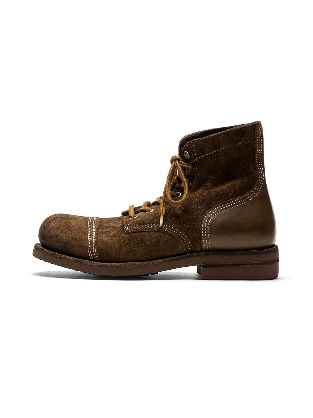 PIPG | Washed Horse Suede Thick-Sole Work Boots
