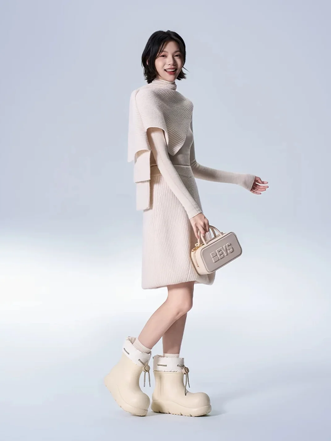 BEYS | Lined Platform Snow Boots