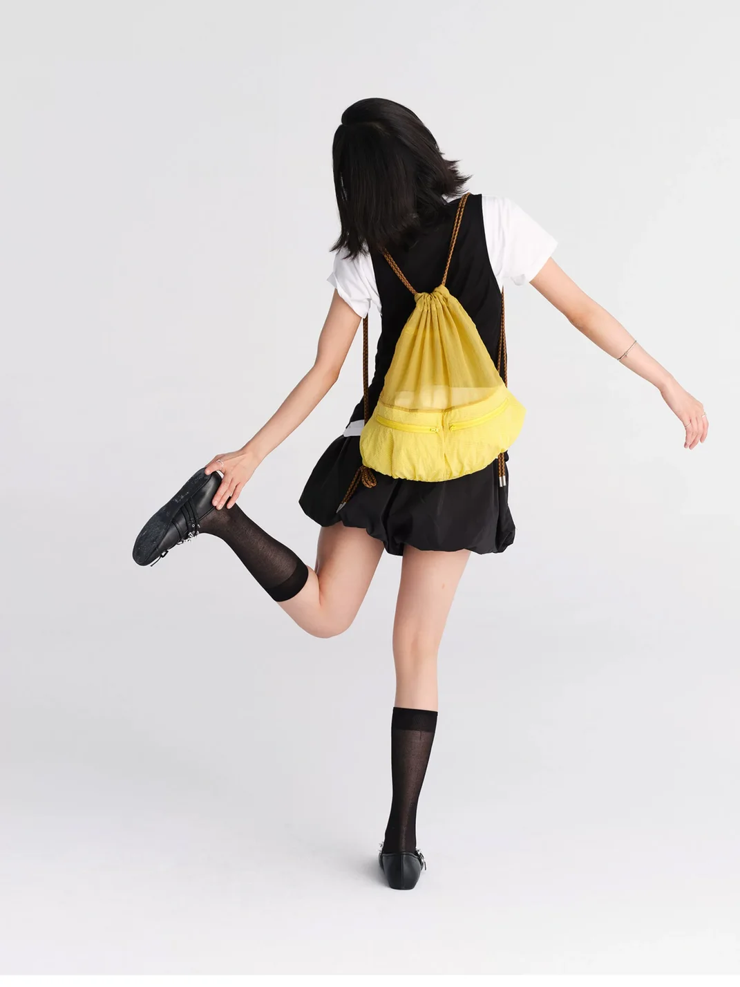 HIDDENNOTES | Mesh Panel Double Pocket Backpack