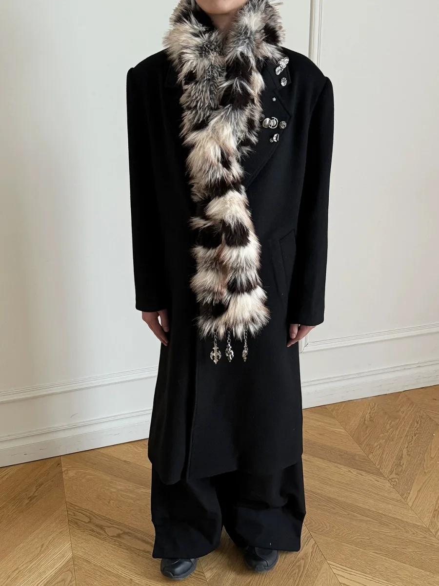 TZ killer | Leopard Print Faux Fur Scarf - 2