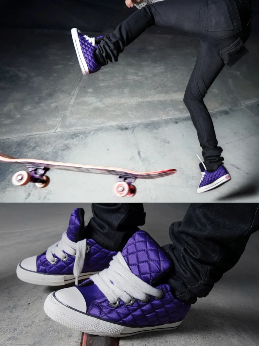 Roman Catcher | Diamond Quilted Padded Bullet-Hole Sneakers - 2