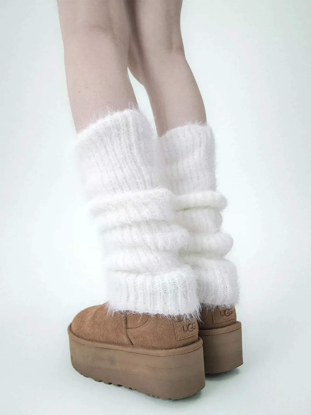 SS2L | Solid Color Plush Knit Slouchy Leg Warmers