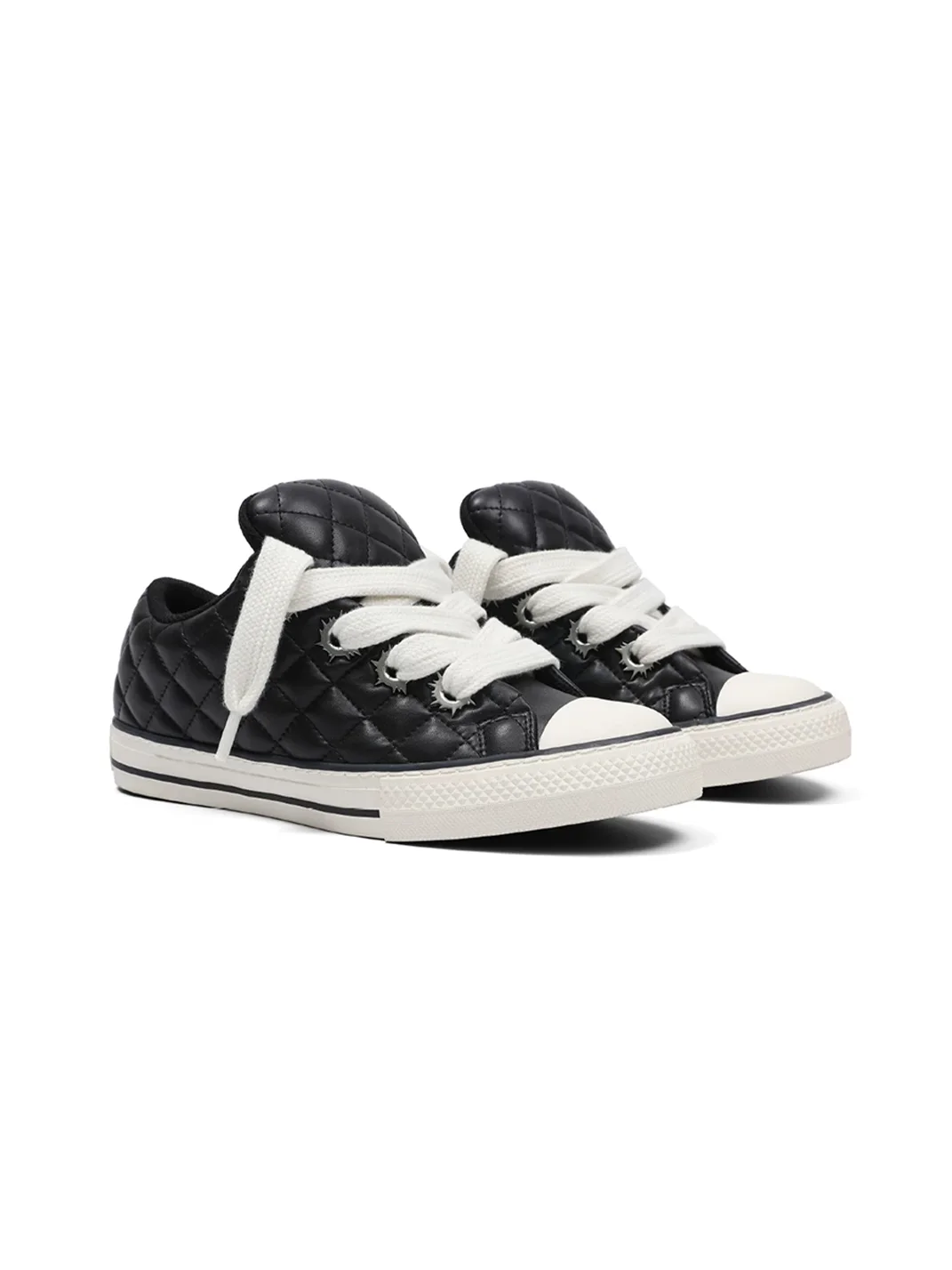 Roman Catcher | Diamond Quilted Padded Bullet-Hole Sneakers