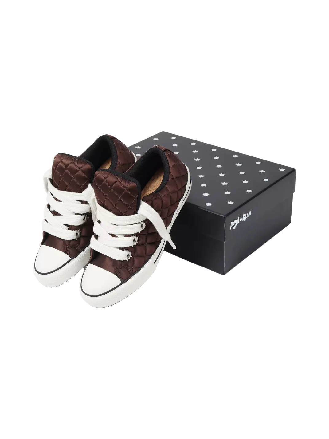 Roman Catcher | Diamond-Quilted Padded Sneakers With Metal Eyelets