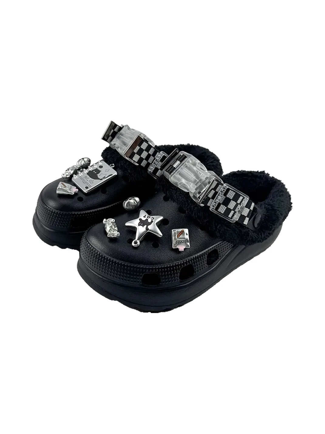 UNFAIR | Platform Perforated Clog Slippers