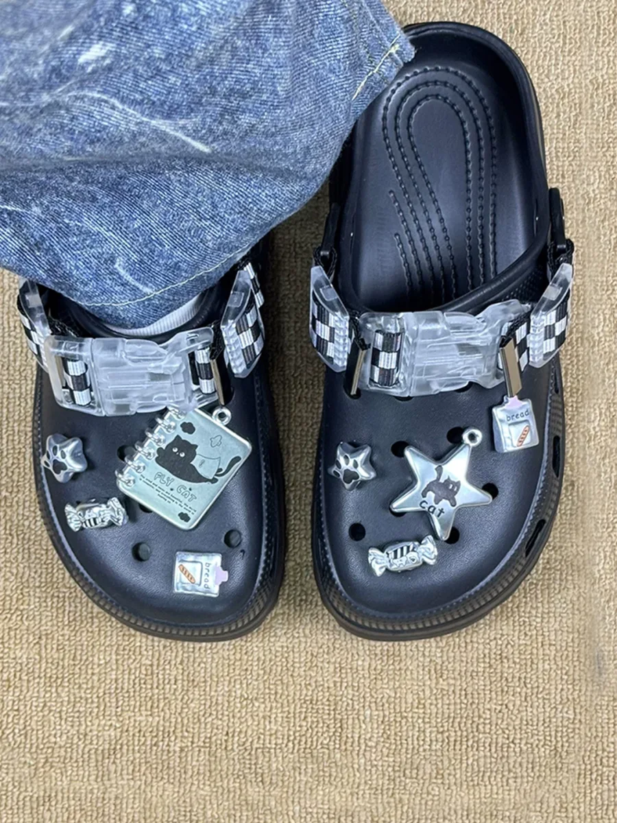 UNFAIR | Platform Perforated Clog Slippers - 3