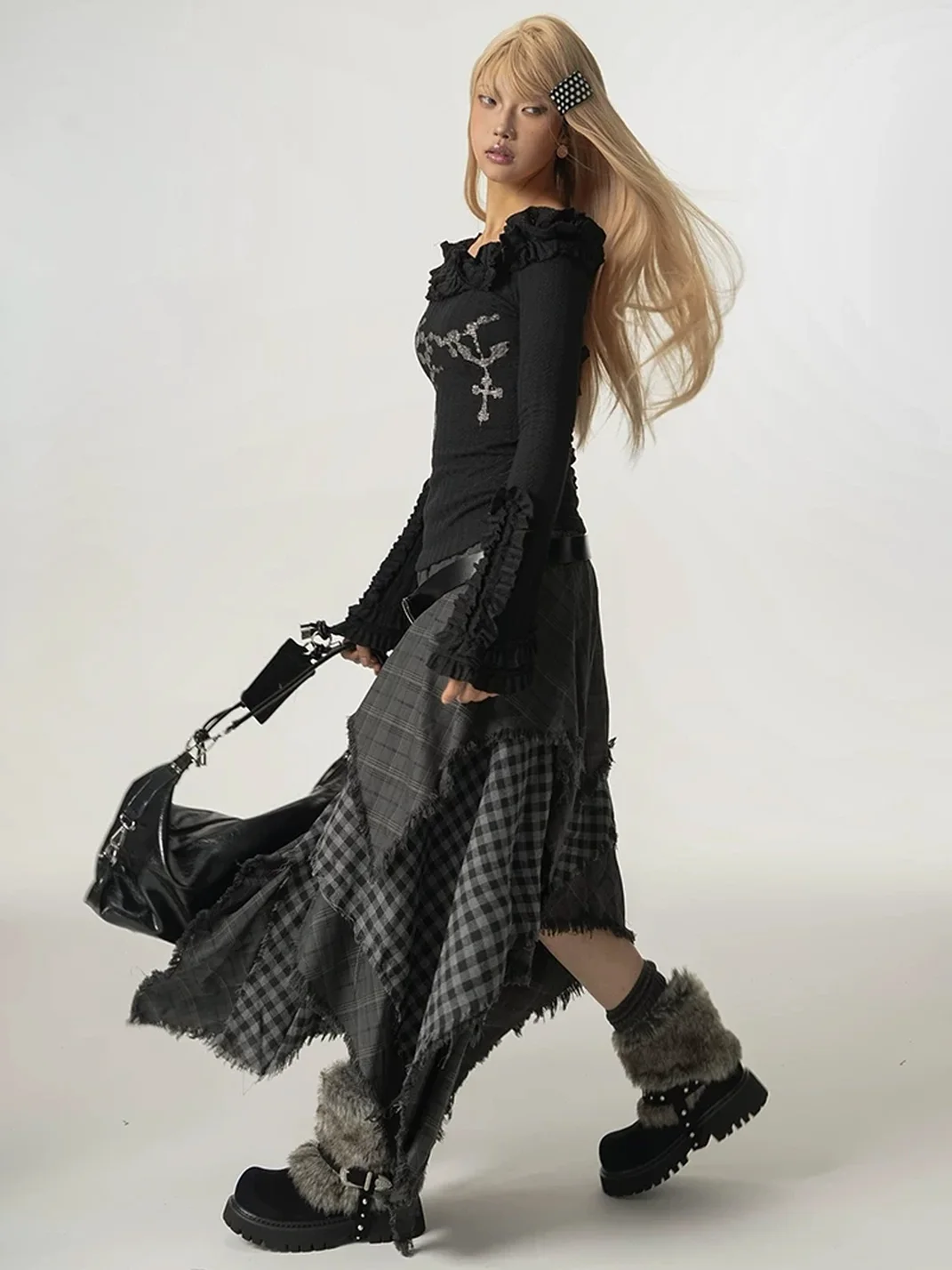 Mule Donkey | Plush-Lined Platform Ankle Snow Boots