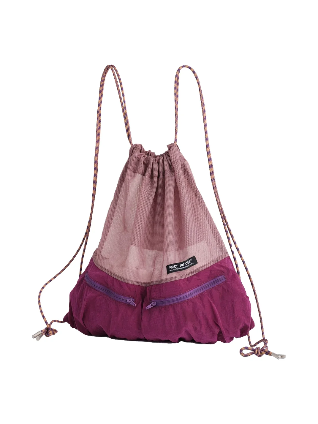 HIDDENNOTES | Mesh Panel Double Pocket Backpack