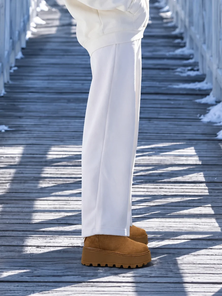 GRACEPANDA | Fleece-Lined Platform Ankle Snow Boots - 2