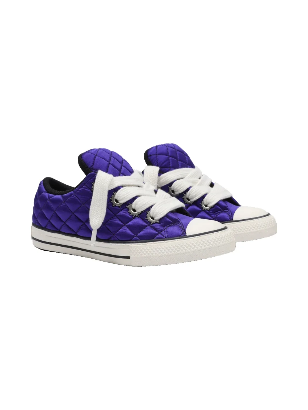 Roman Catcher | Diamond Quilted Padded Bullet-Hole Sneakers