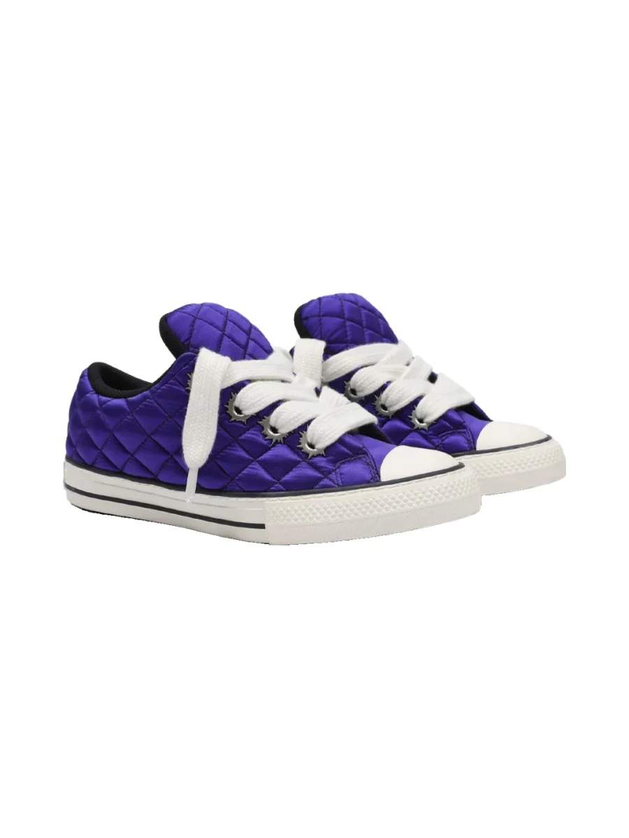 Roman Catcher | Diamond Quilted Padded Bullet-Hole Sneakers - 4