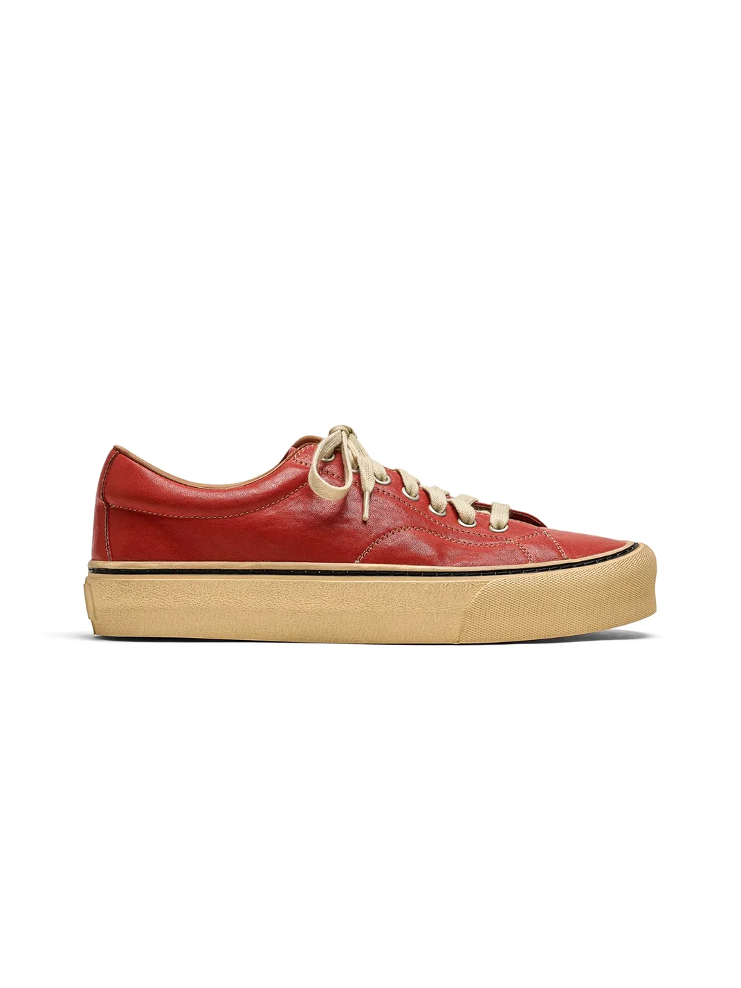 PIPG | Retro Thick-Sole Cowhide Sneakers
