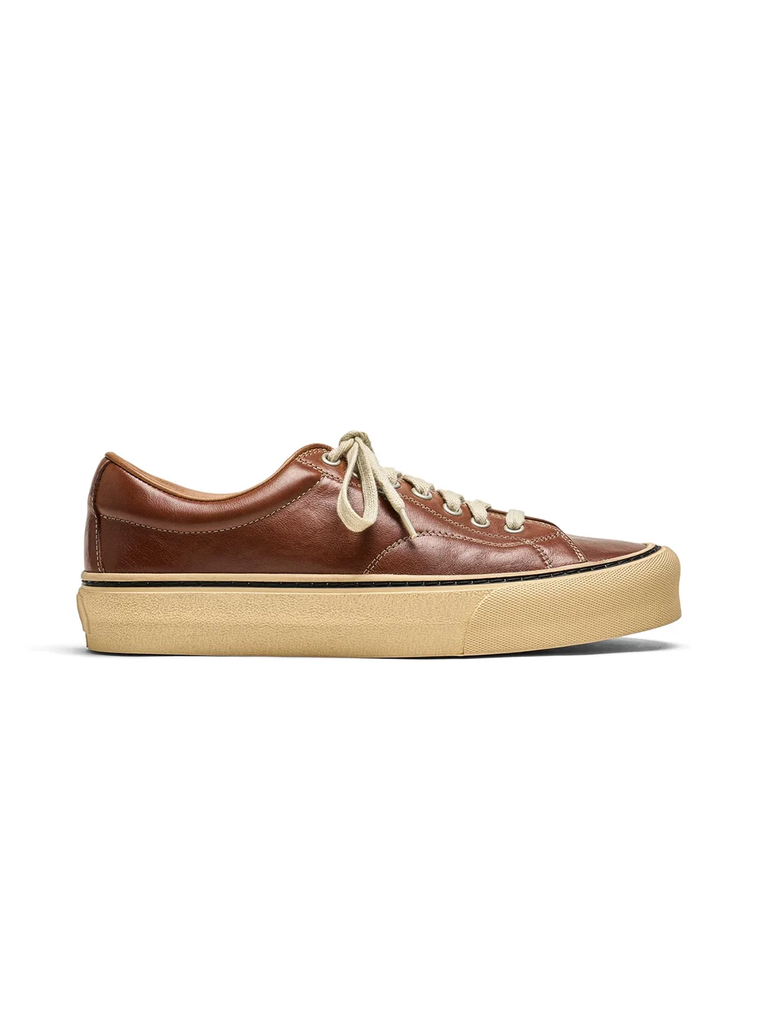 PIPG | Retro Thick-Sole Cowhide Sneakers
