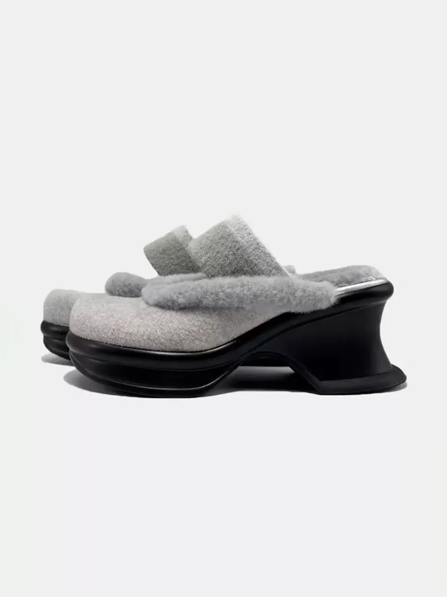 VRDANRFVIVO | Closed-Toe Plush Slippers - 4