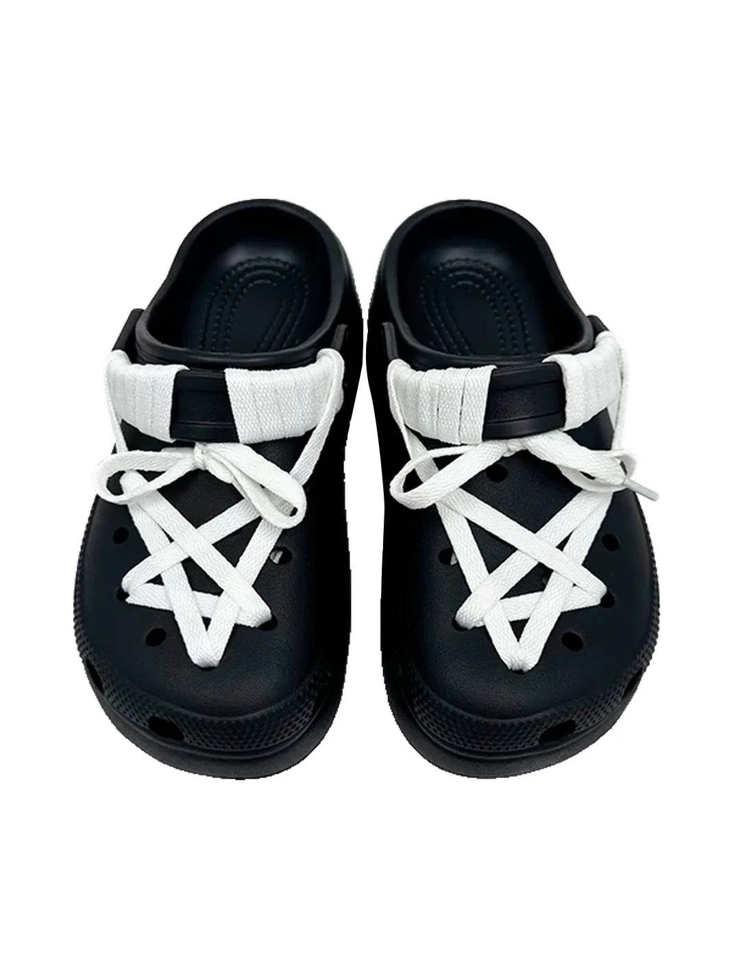 UNFAIR | Platform Perforated Clog Slippers