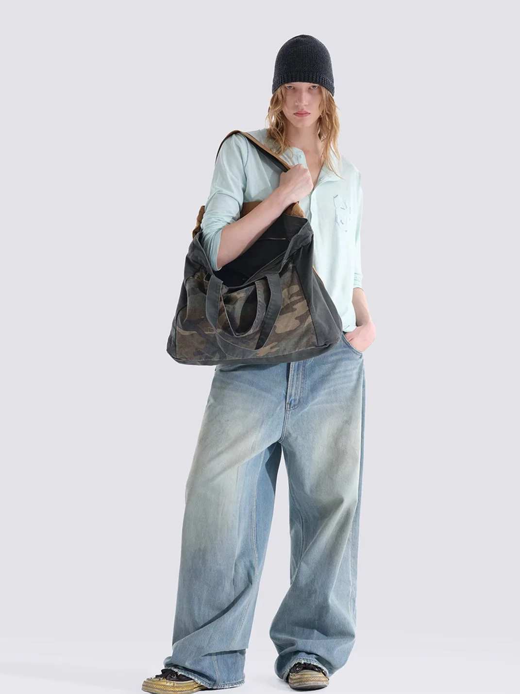 MASONPRINCE | Layered Deconstructed Three-Compartment Tote Bag