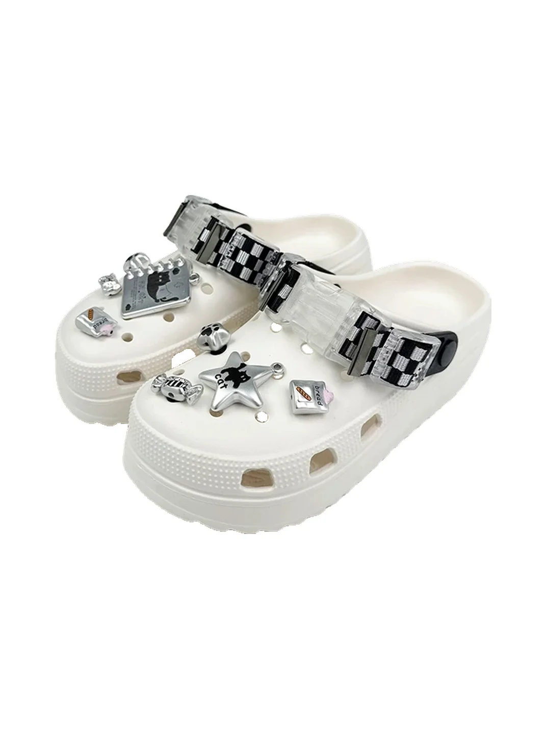 UNFAIR | Platform Perforated Clog Slippers