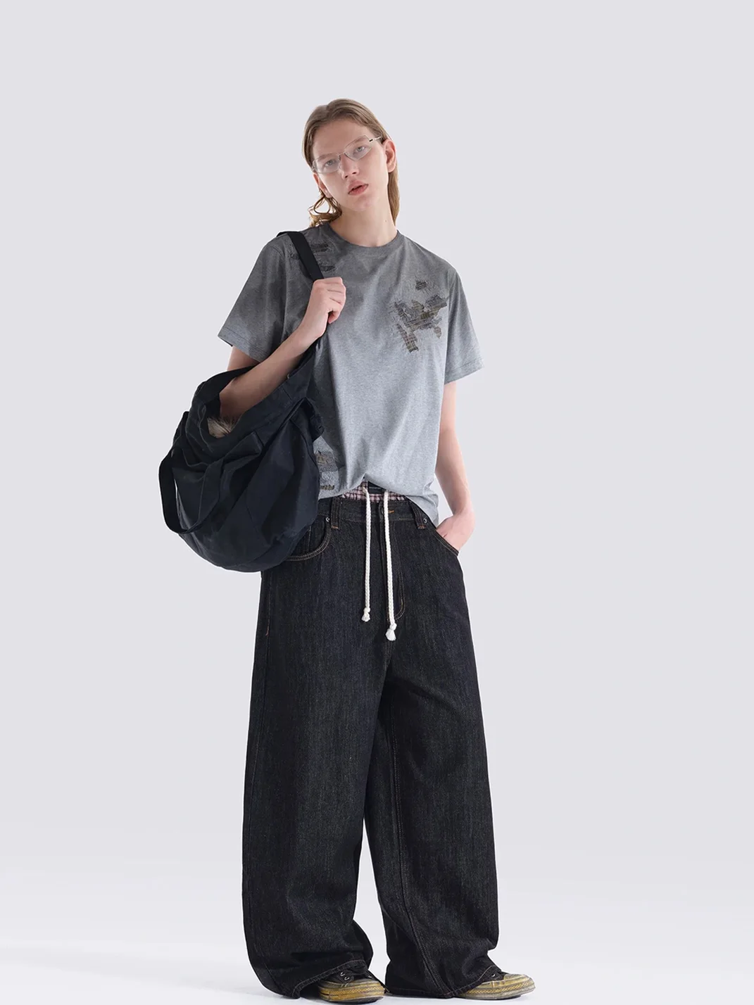 MASONPRINCE | Layered Deconstructed Three-Compartment Tote Bag