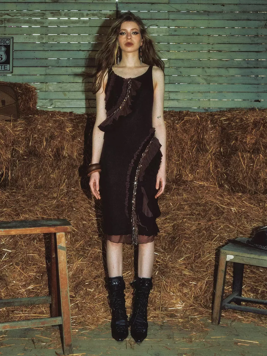 NINETYNINE PERCENT | Backless Mesh Lace Bodycon Dress